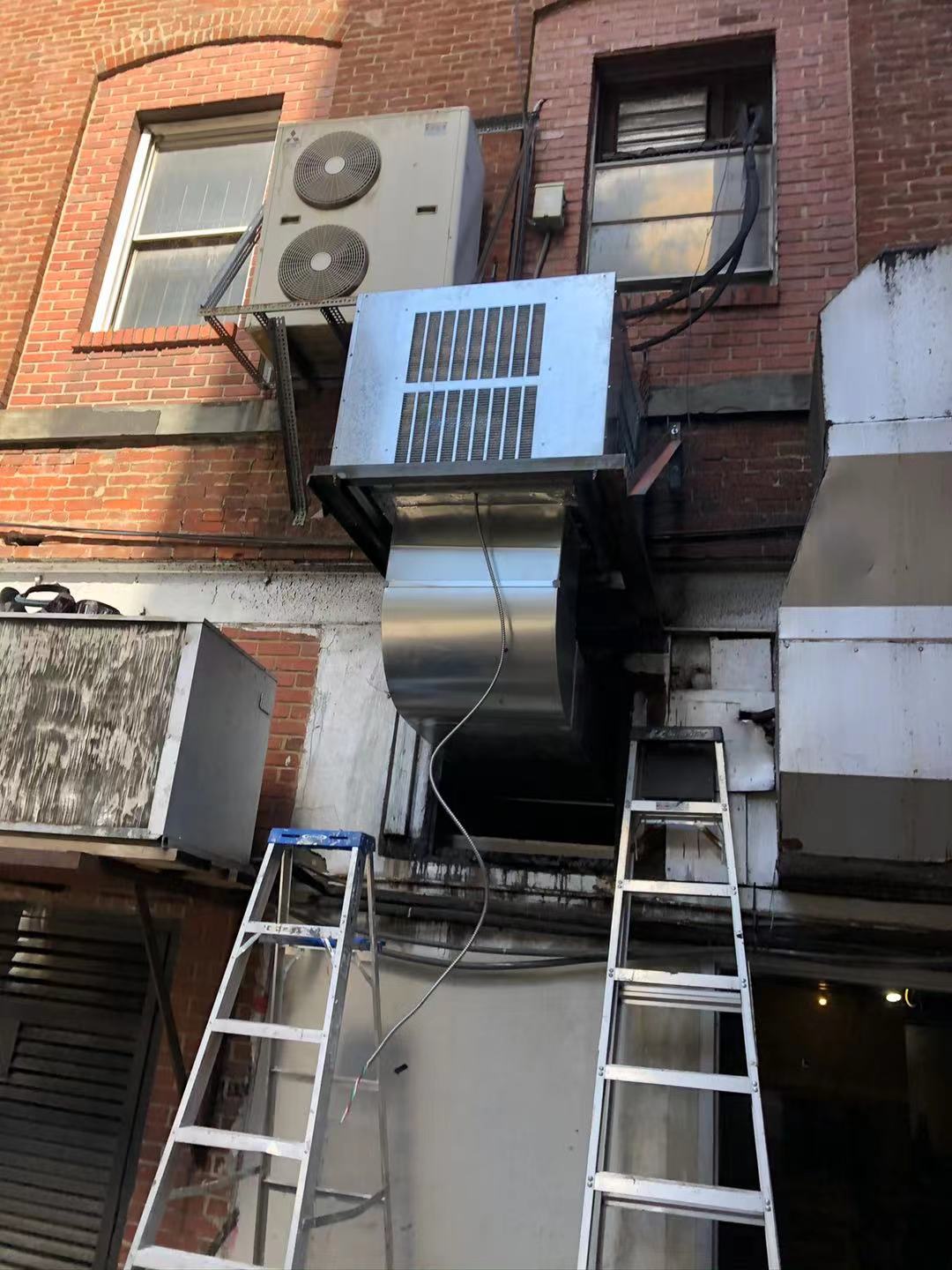 Commercial make up air fan